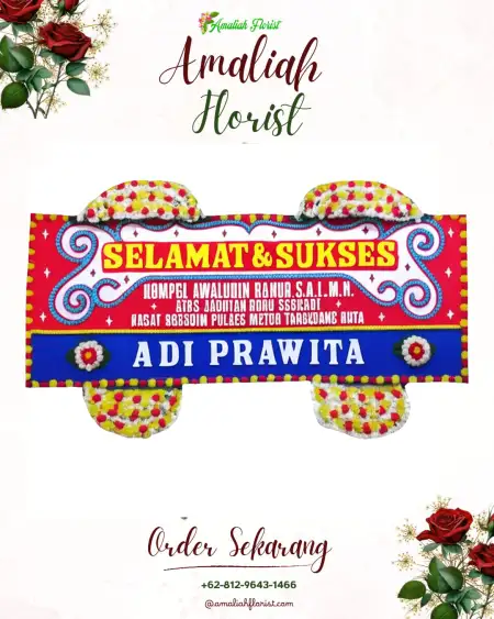 Papan Bunga Ucapan Selamat Dompak