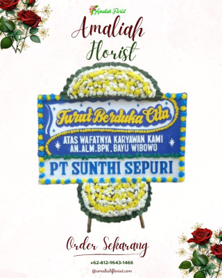 Papan Bunga Duka di Dompak